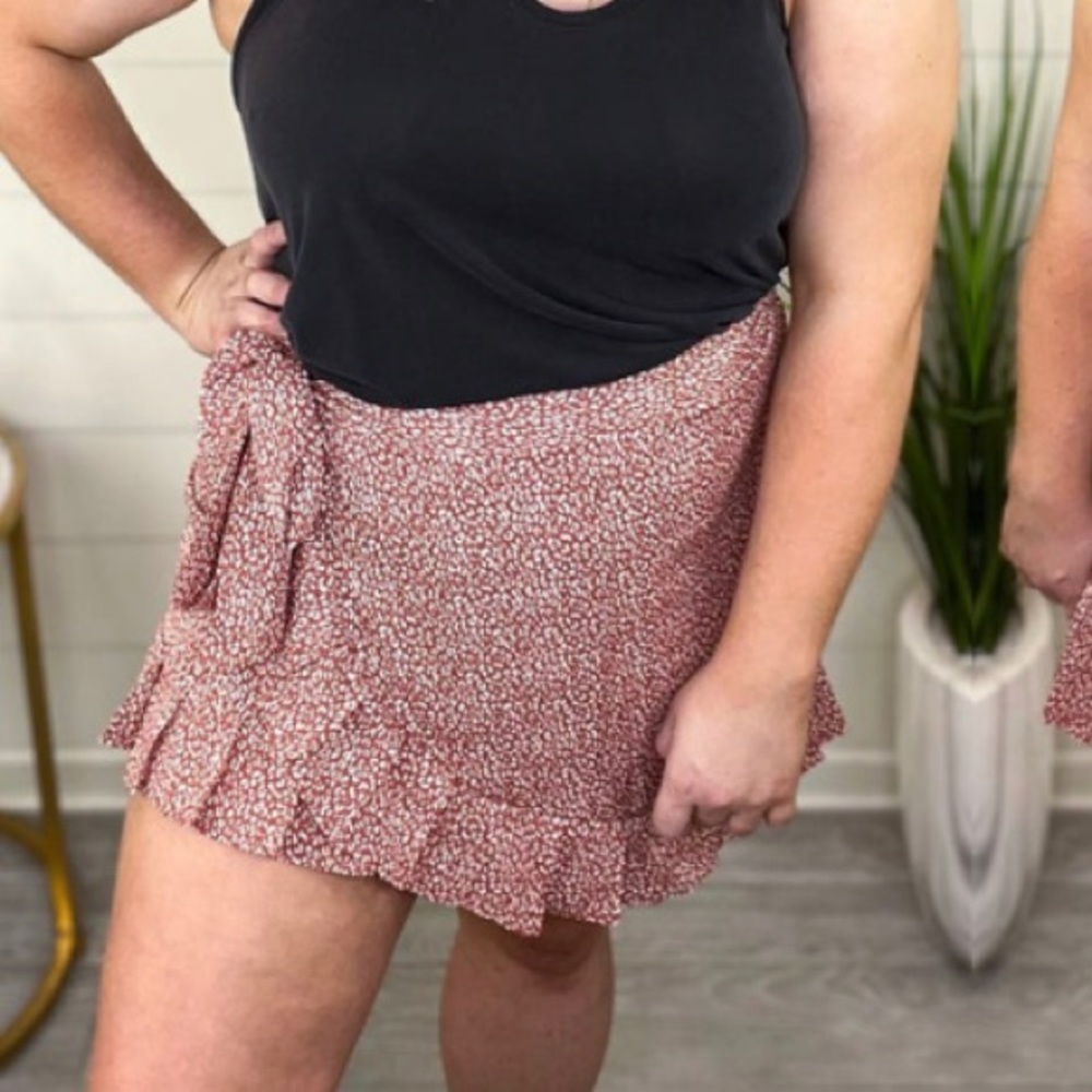 wrapped skort